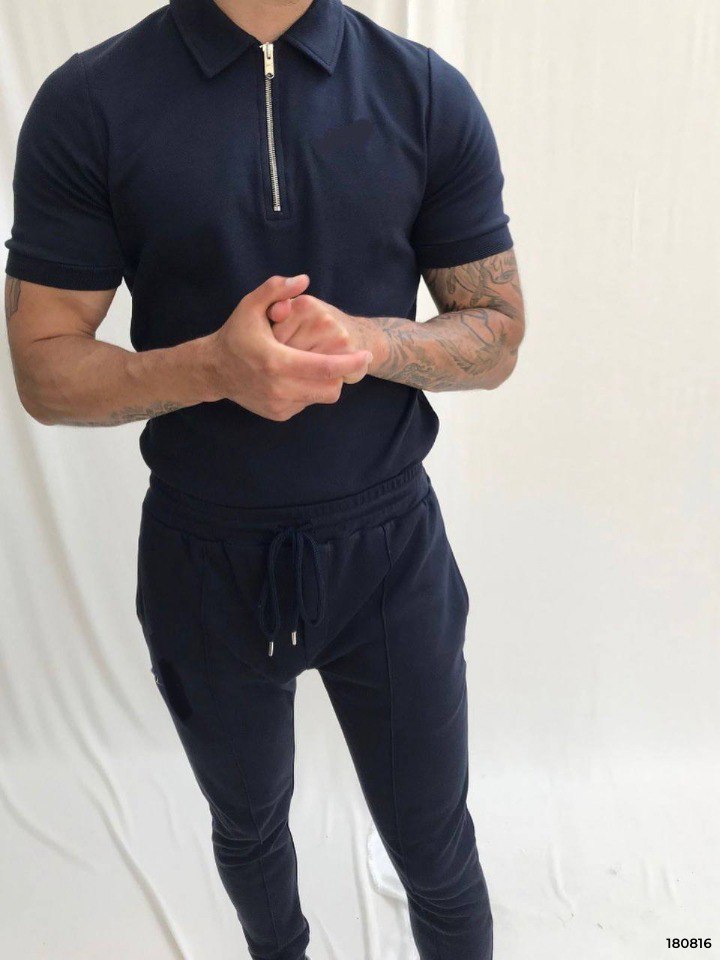 Стильный и комфортный костюм футболка-поло и штаны подойдет любому активному мужчине 🤩